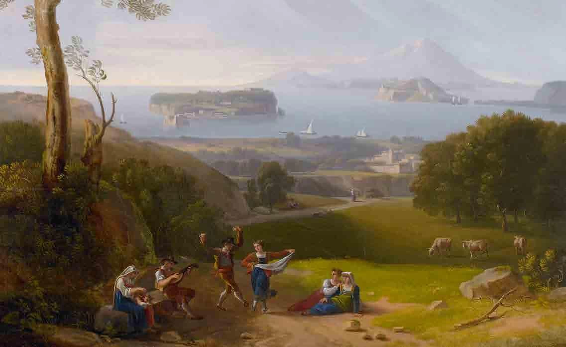 Particolare della veduta presso Pozzuoli 